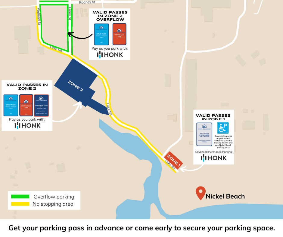 Nickel Beach Parking Zone Map