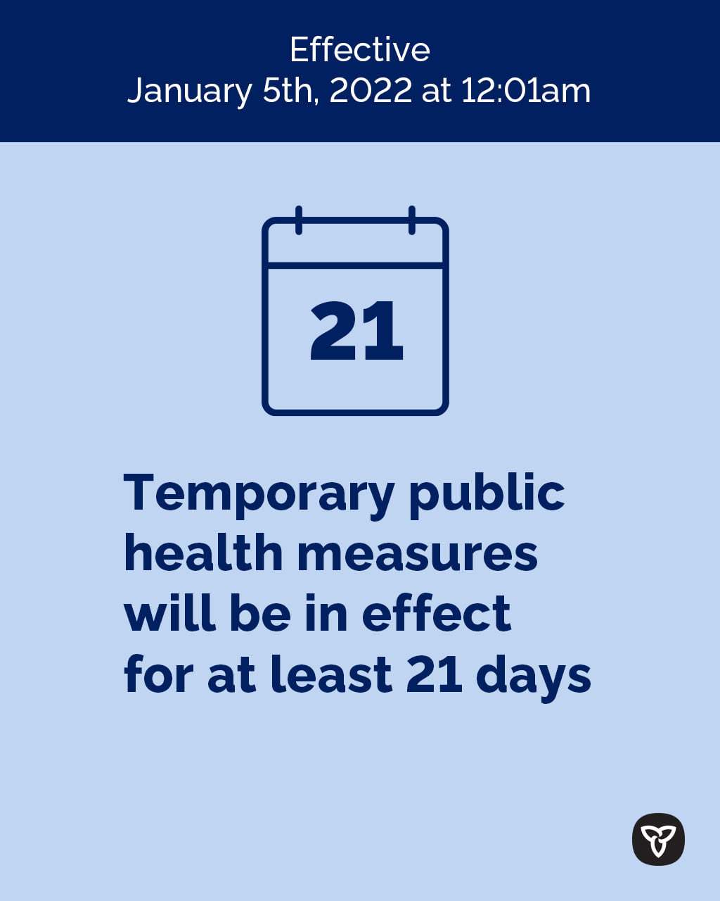 New public health measures 