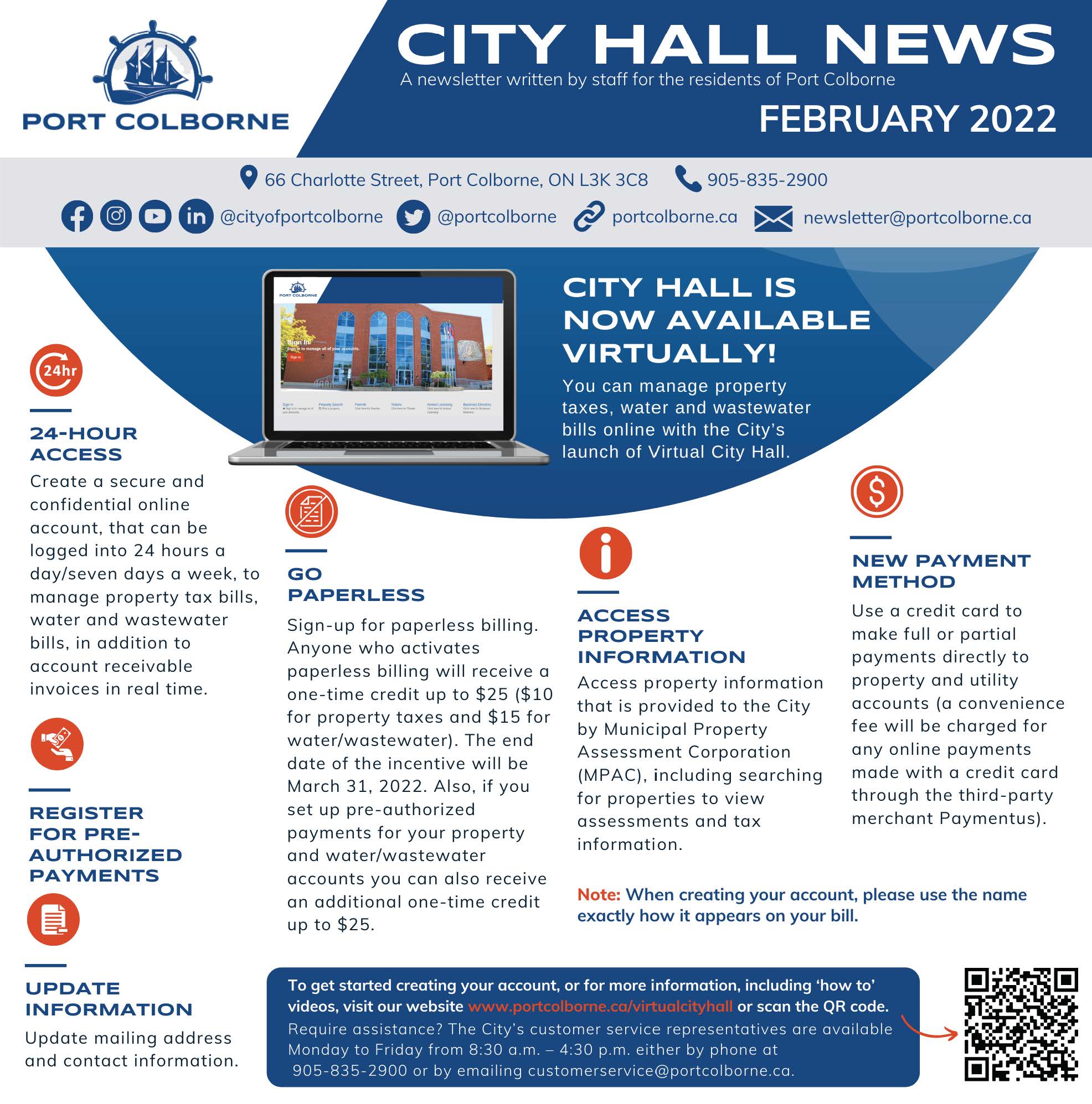 Front page of City Hall News