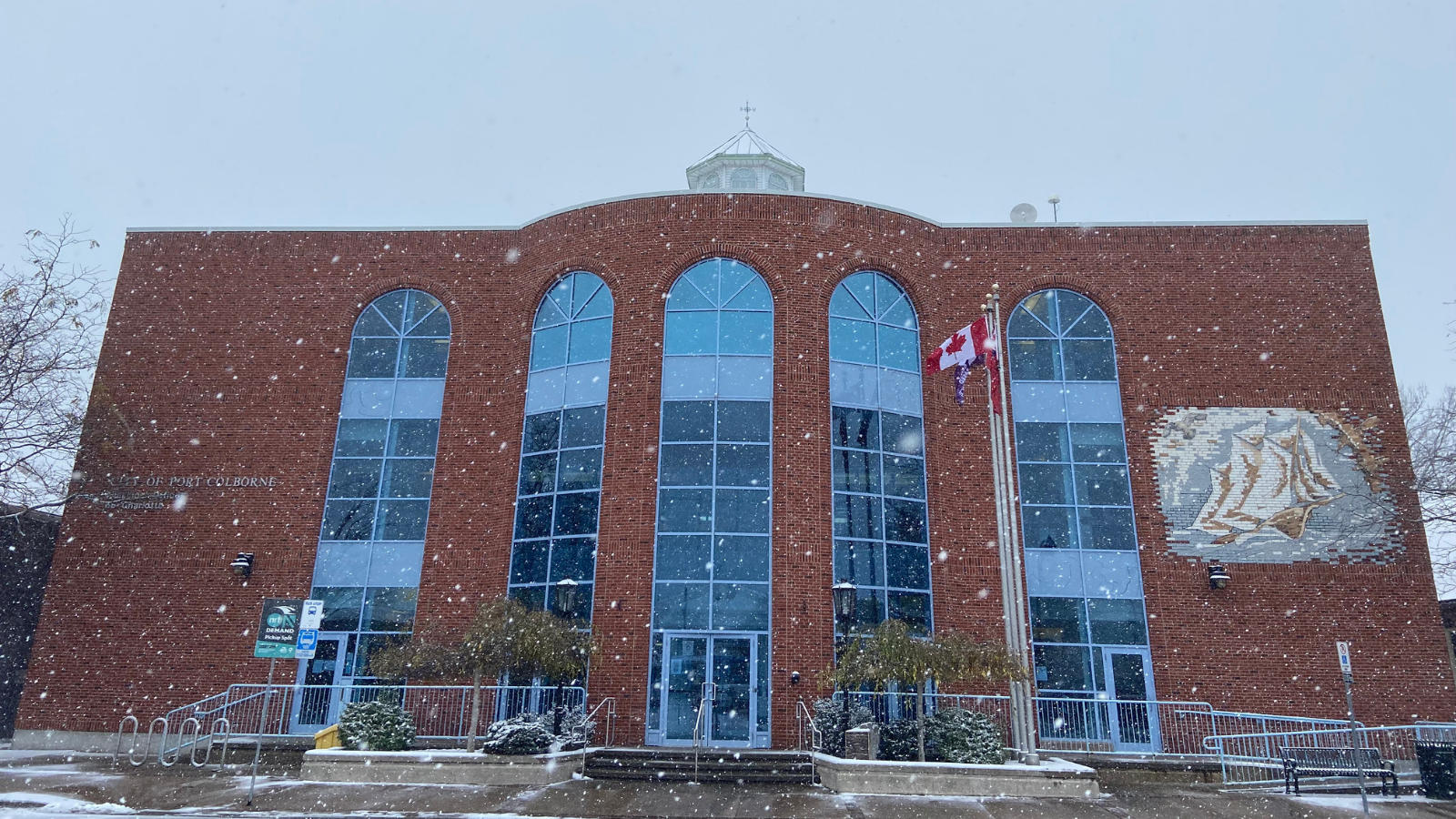 City Hall in the snow