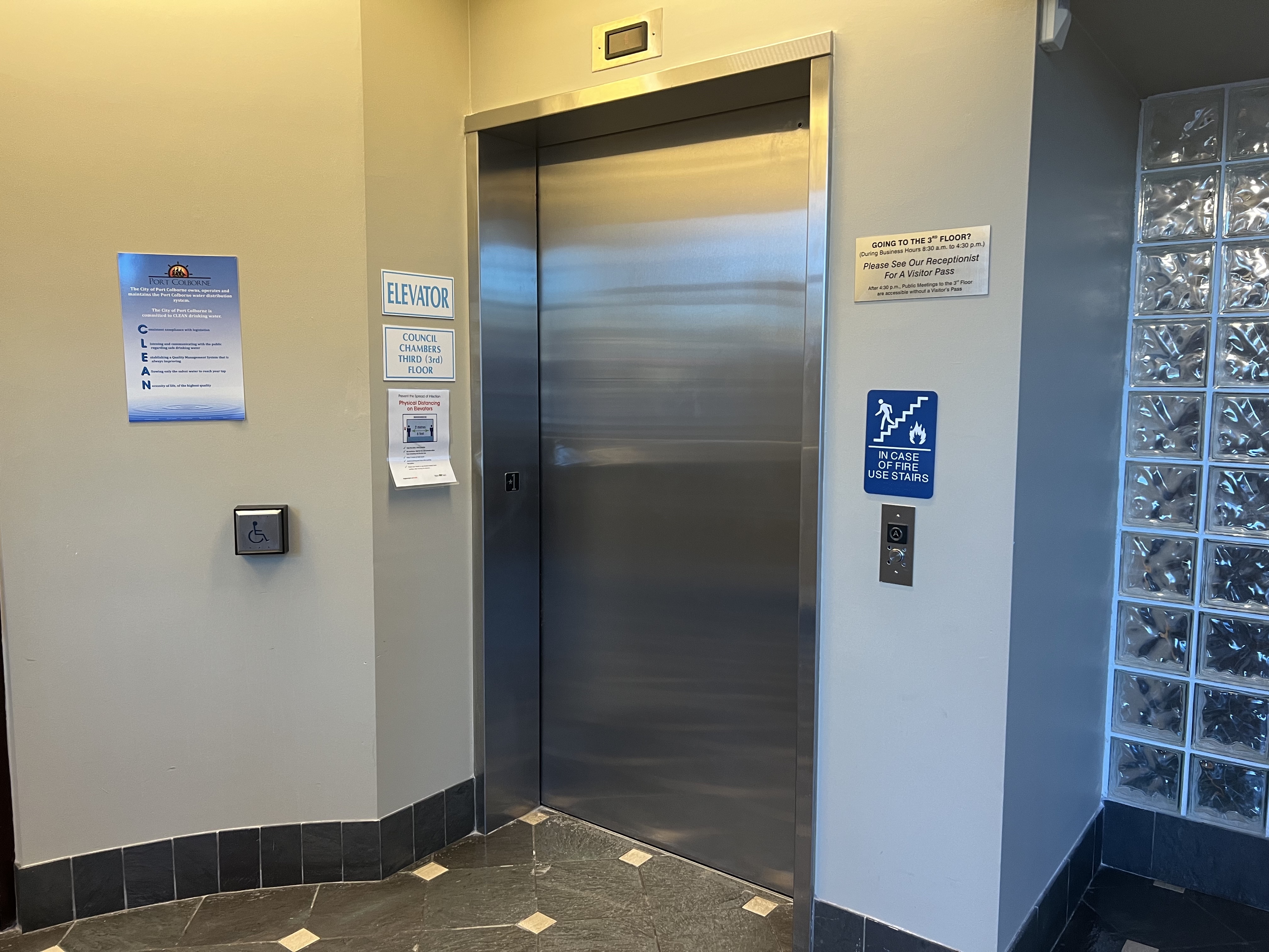 City Hall elevator