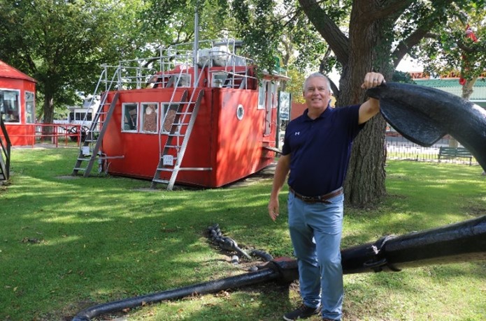 CAO Scott Luey at Historical & Marine Museum