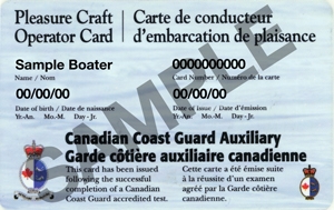 Pleasure Craft Sample Card