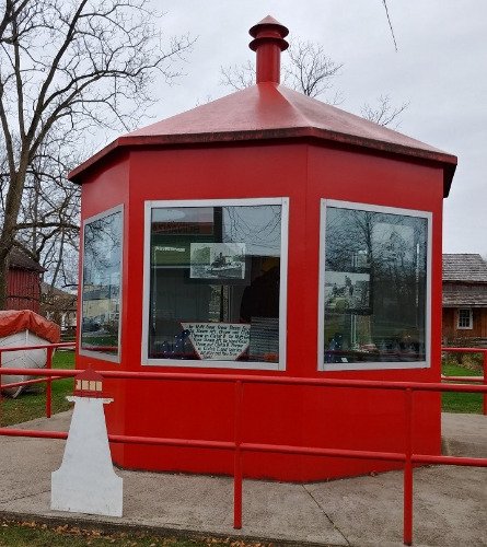 Marine Exhibit Lighthouse on museum grounds