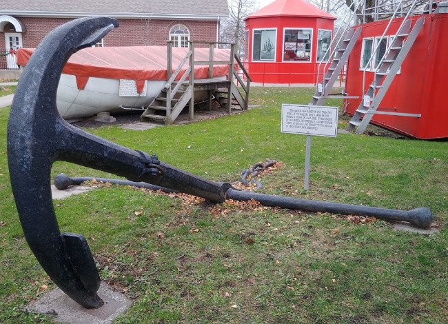 Anchor on the museum grounds