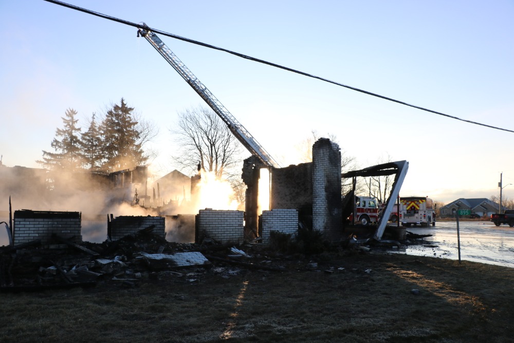 Fire at Grace United Brethren Church