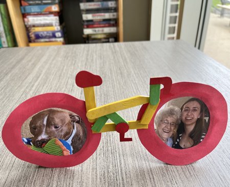 Cycling for Canada Games photo frame
