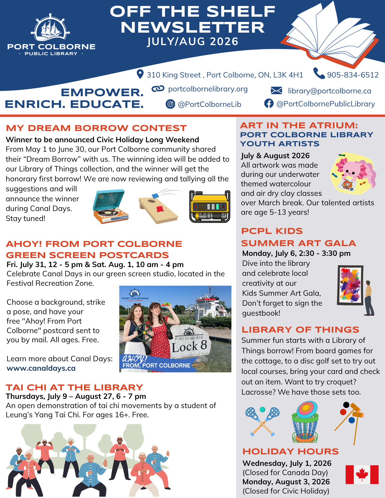 Screenshot of current newsletter Screenshot of current newsletter
