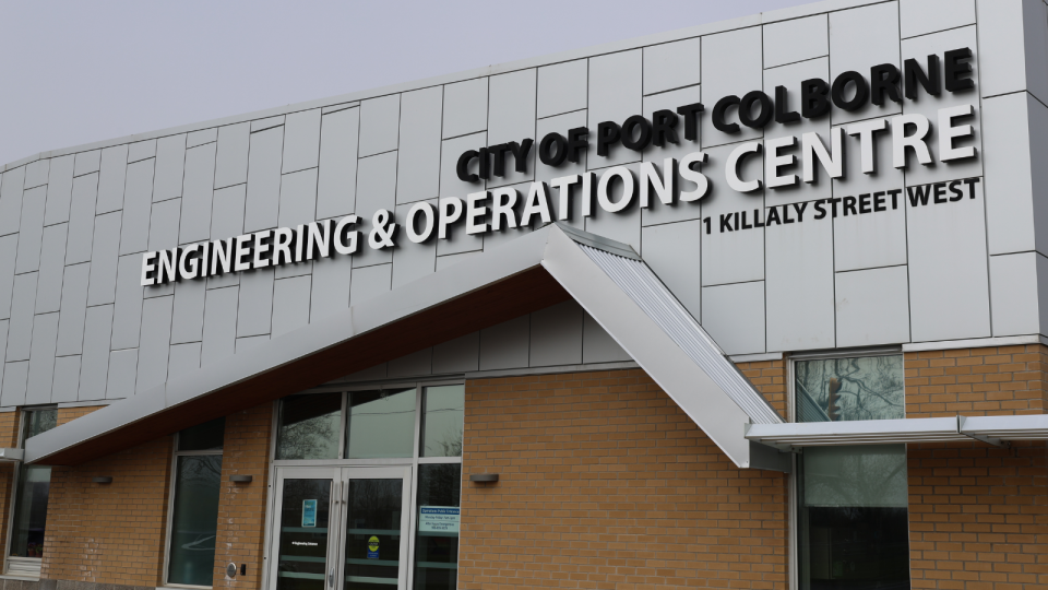 City of Port Colborne Engineering and Operations Centre building exterior.